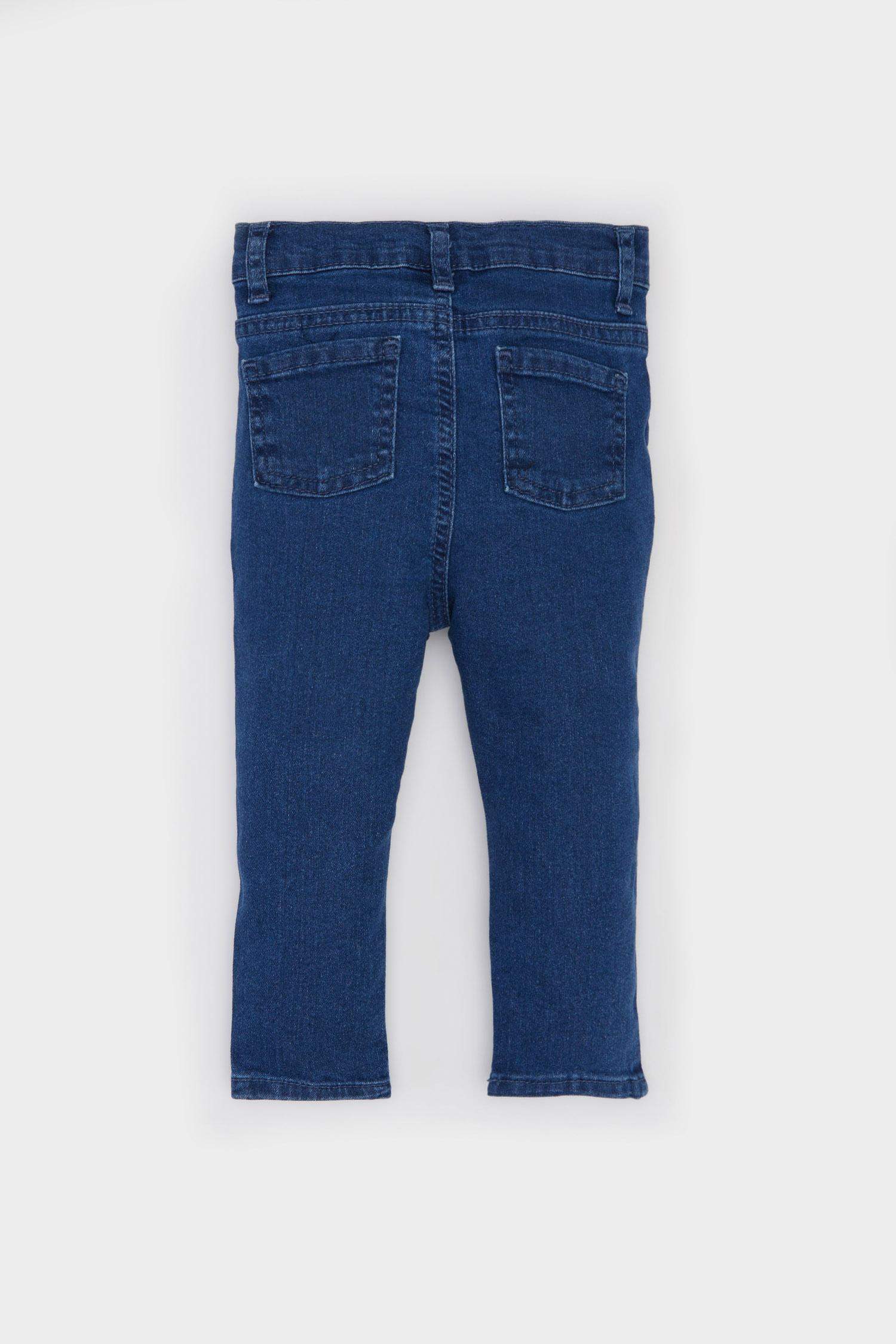 Baby Boy Elastic Waist Straight Leg Jeans