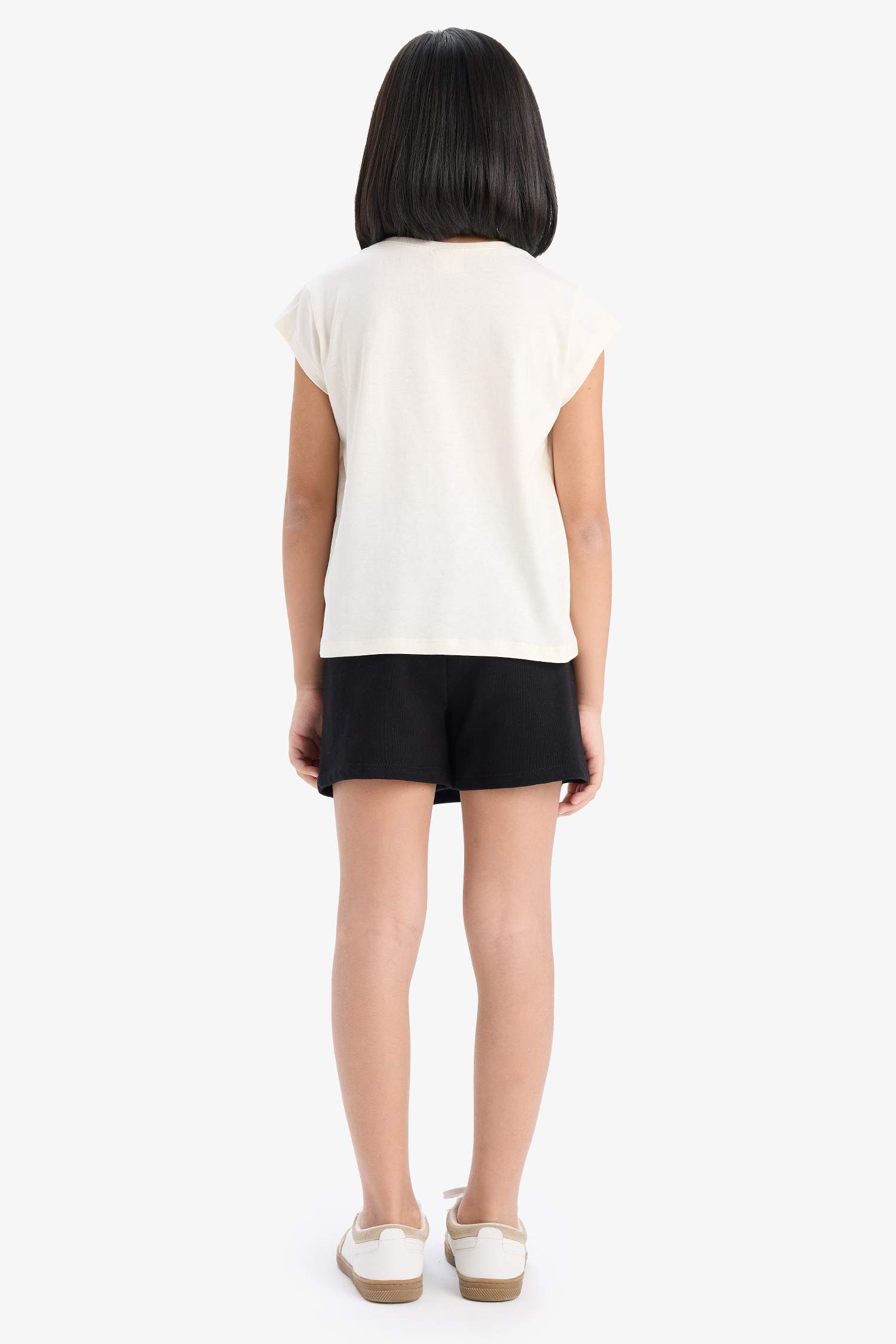 Girl Short Sleeve T-Shirt Skort 2 Piece Set