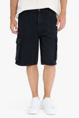 100% Cotton Cargo Fit Jean Bermuda Shorts