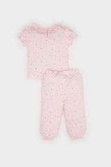 Baby Girl Disney Princess Cotton Top Bottom 2 Piece Pajama Set