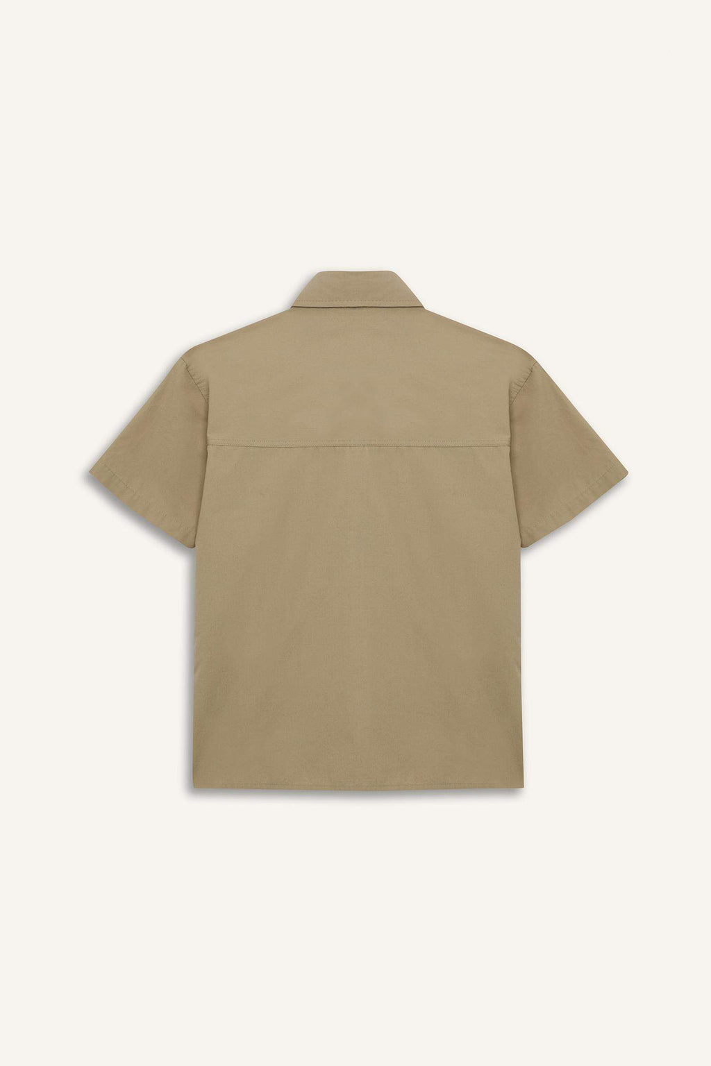 Boy Oversize Fit Polo Collar Parachute Shirt