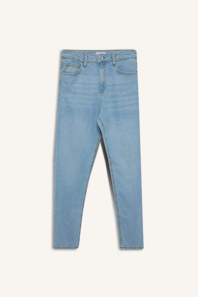 Comfort Mom Fit High Waist Short Leg Jeans Main Image