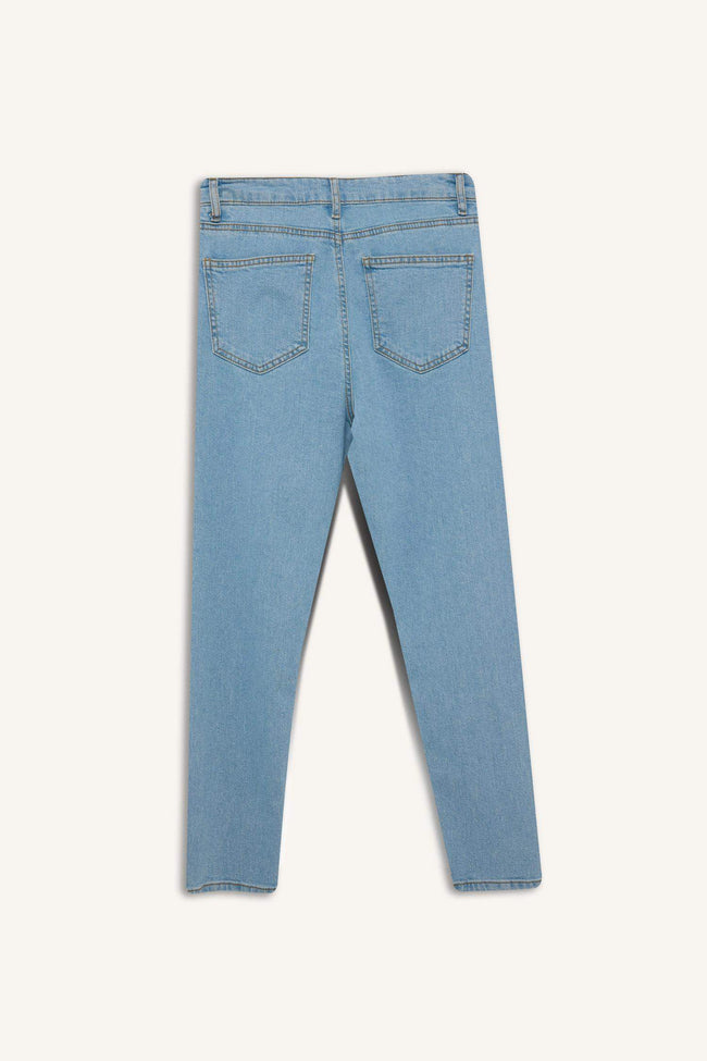 Comfort Mom Fit High Waist Short Leg Jeans Hover Image