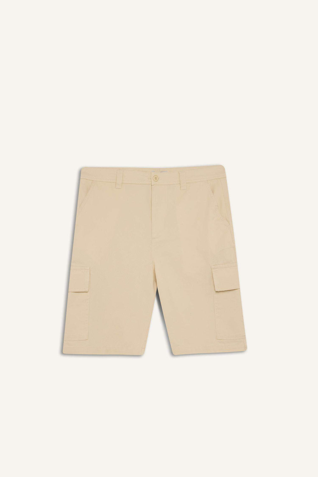 100% Cotton Regular Cargo Pocket Bermuda Shorts