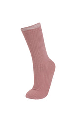 Women's Comfortable Rubber 3 Pcs Cotton Long Socks