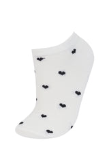 Women Heart-Themed 3-Pack Cotton Ankle Socks