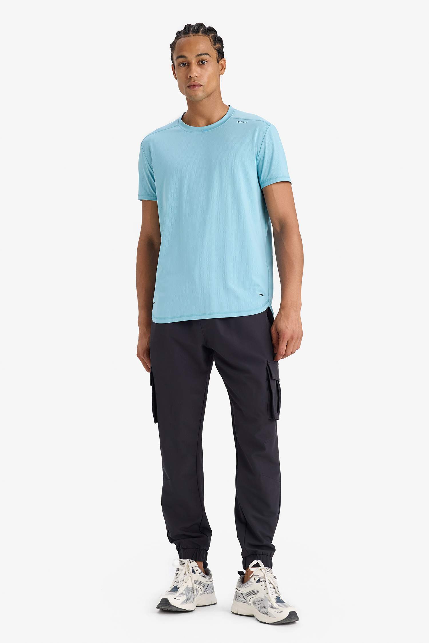 DeFactoFit Standard Fit Crew Neck Sports Short Sleeve T-Shirt