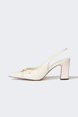 Woman Faux Leather Heeled Sandals