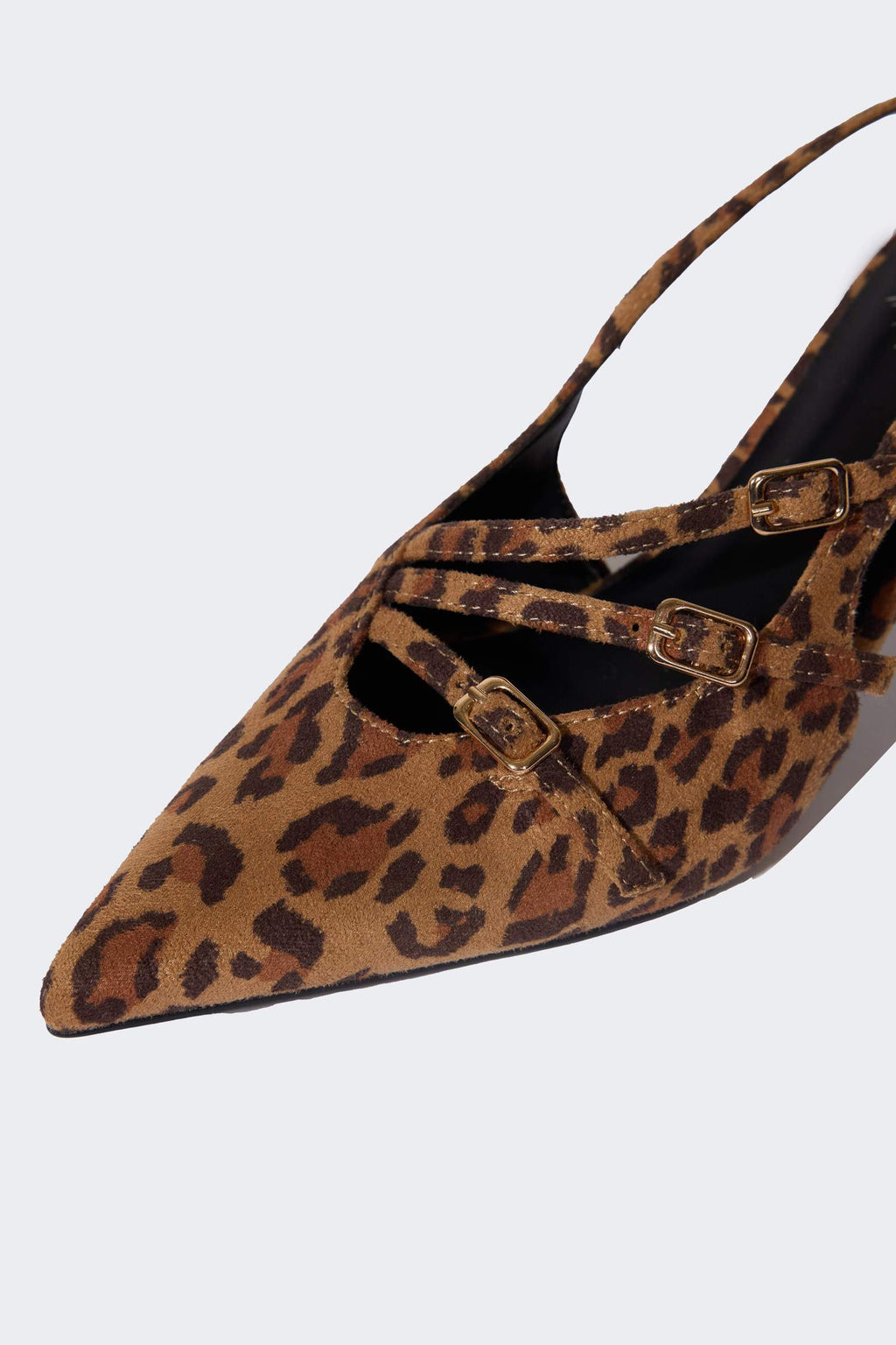 Woman Faux Leather Heeled Sandals