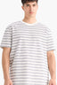 Regular Fit Crew Neck Short Sleeve Striped T-Shirt