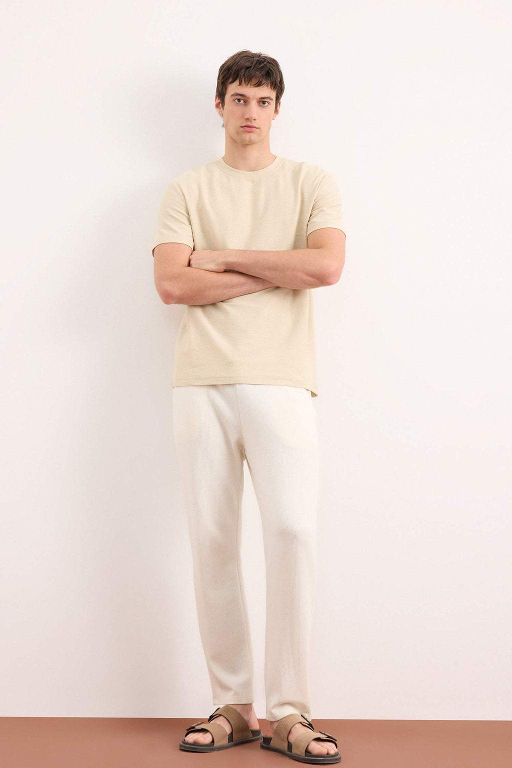 Regular Fit T-Shirt With A Round Neck And Short Sleeves