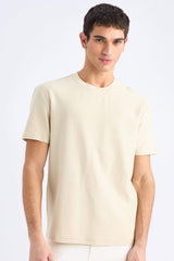 Regular Fit T-Shirt With A Round Neck And Short Sleeves