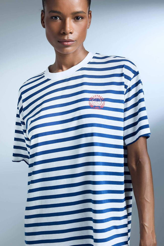 DeFactoFit Oversize Fit Slogan Printed Sports T-Shirt Main Image