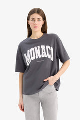 Oversize Fit Crew Neck Short Sleeve T-Shirt