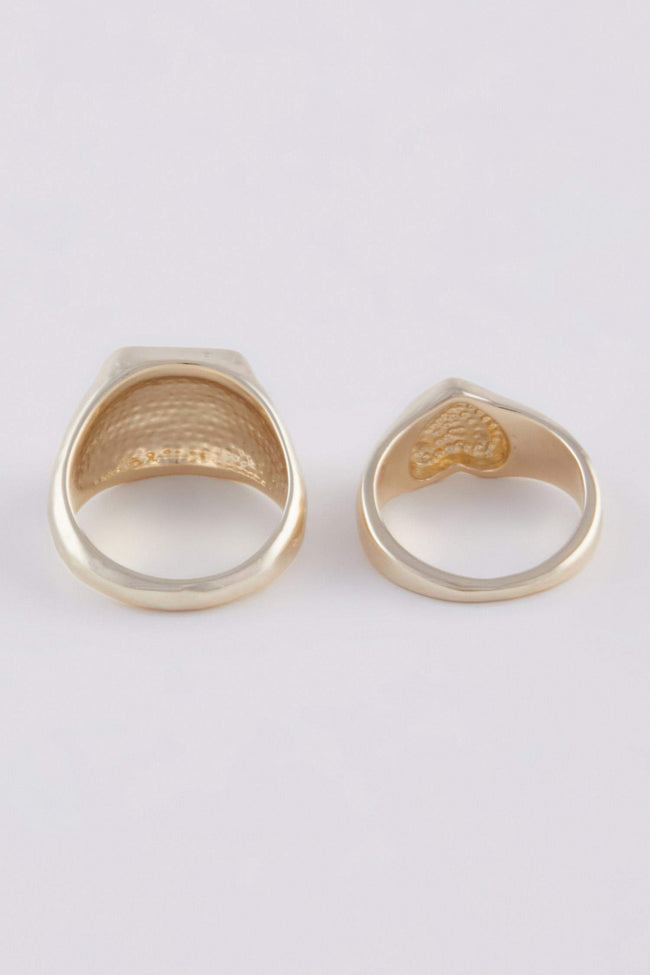Women's 2 Pcs Gold Ring Main Image