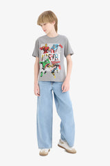 Boys Marvel Comics Crew Neck Short Sleeve T-Shirt