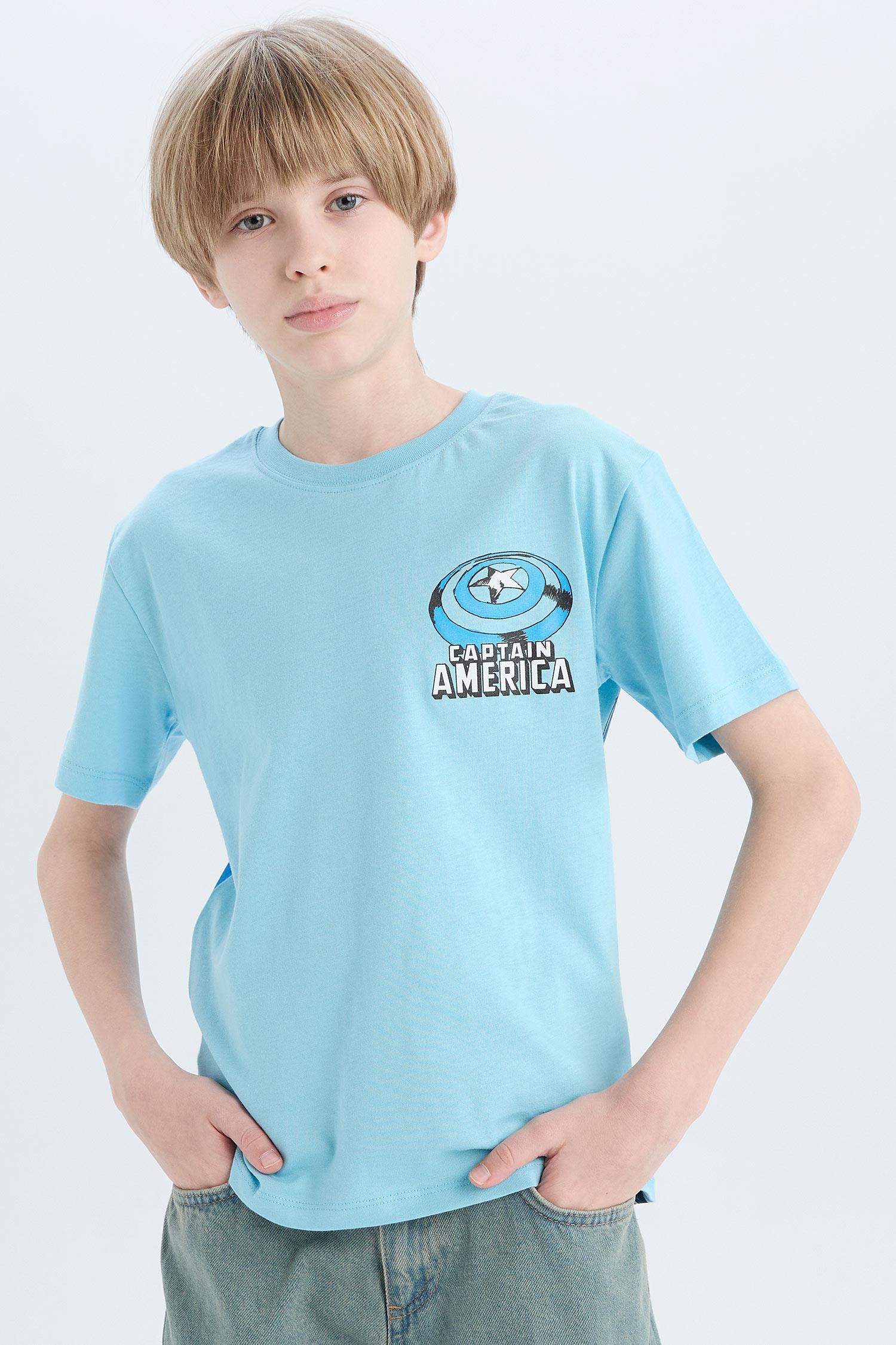 Boys Marvel Avengers Crew Neck Short Sleeve T-Shirt