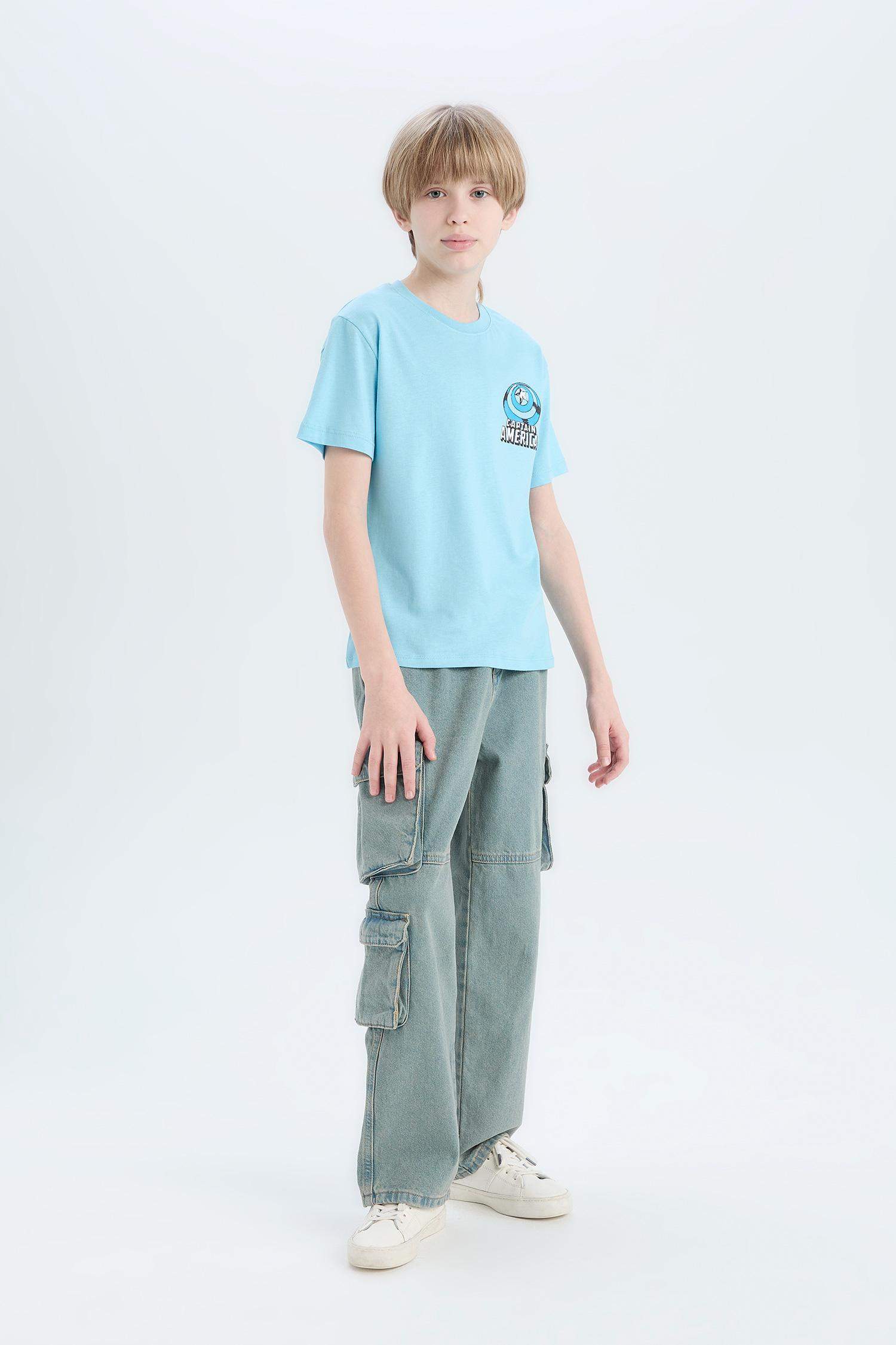 Boys Marvel Avengers Crew Neck Short Sleeve T-Shirt