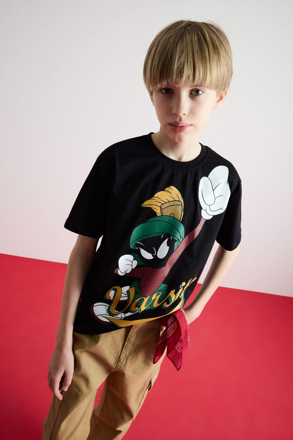 Boys Looney Tunes Crew Neck Short Sleeve T-Shirt