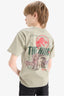 Boys Jurassic World Crew Neck Back Printed Short Sleeve T-Shirt