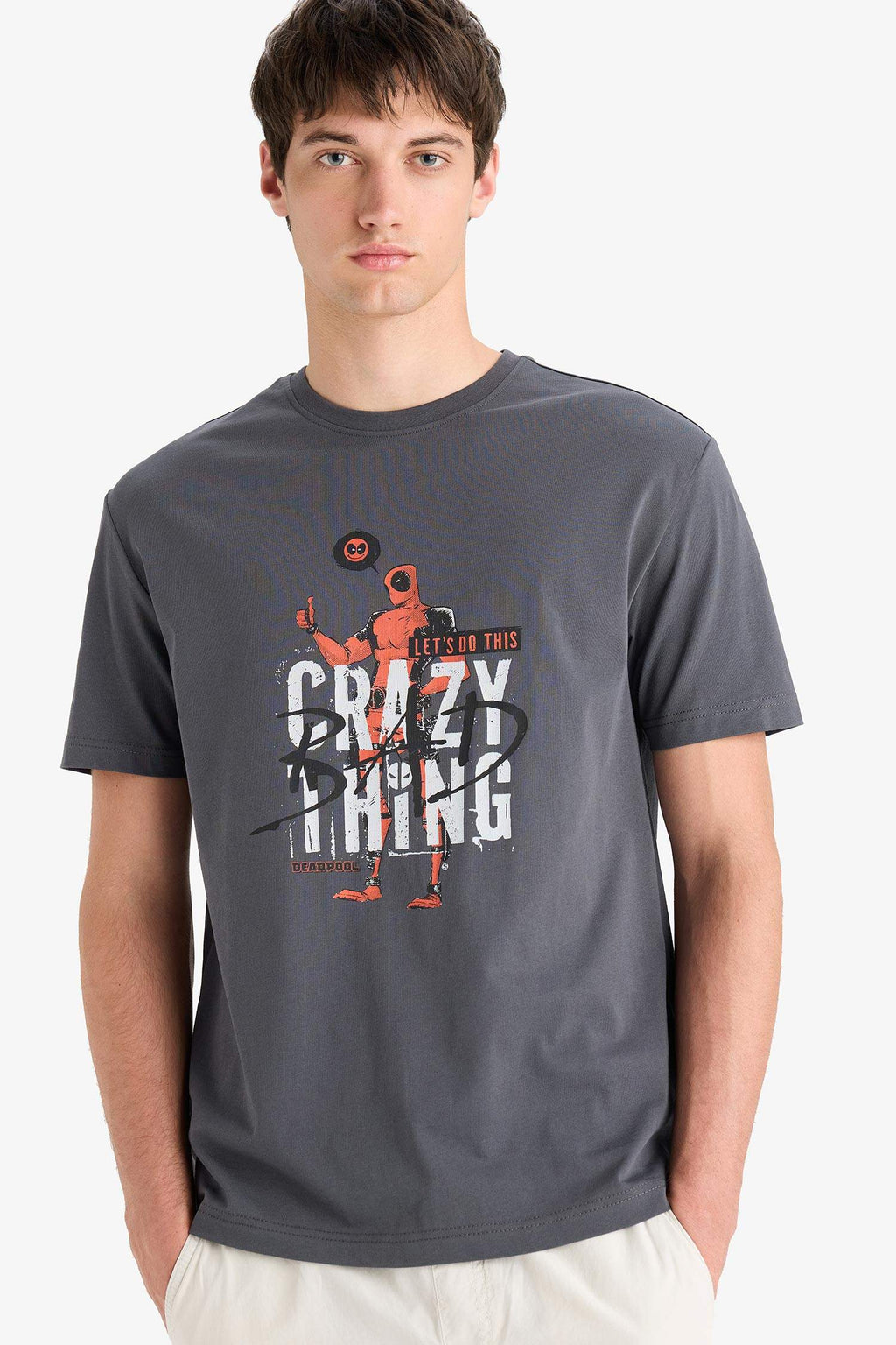 Regular Fit Crew Neck Printed T-Shirt