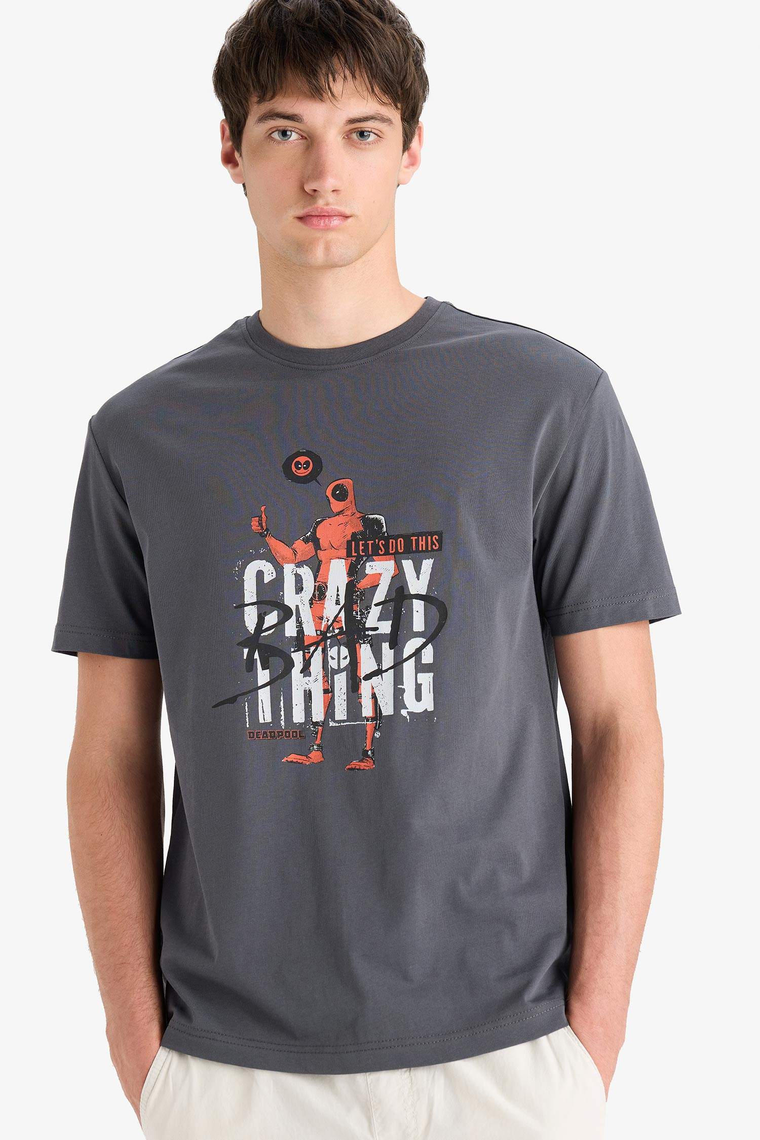 Regular Fit Crew Neck Printed T-Shirt