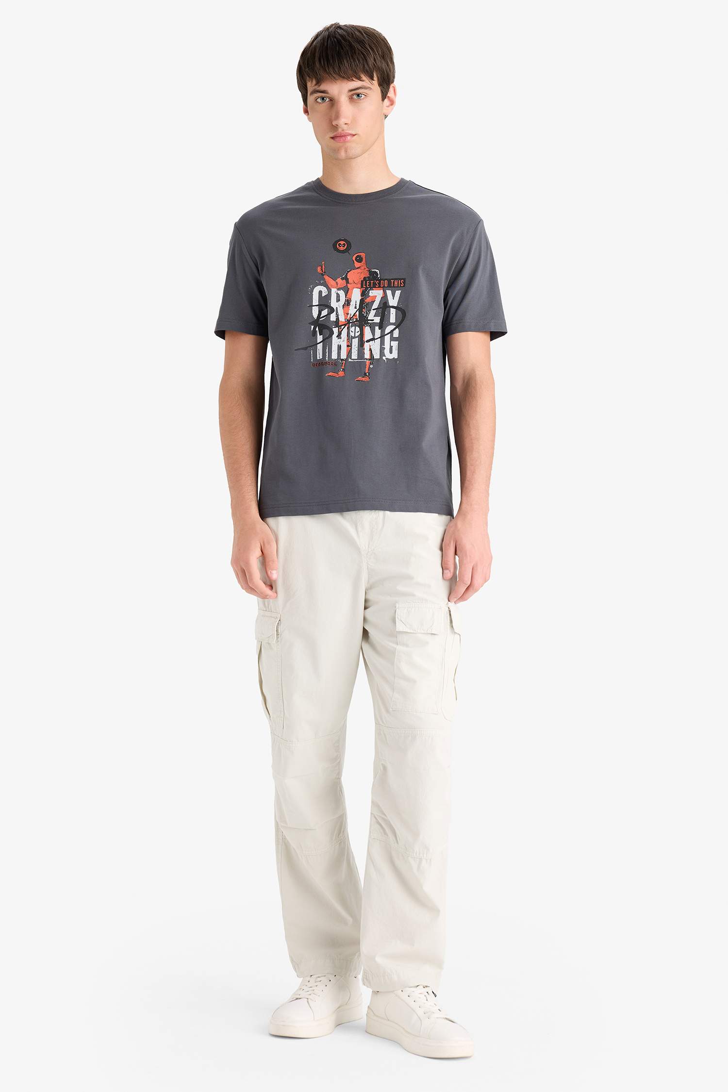 Regular Fit Crew Neck Printed T-Shirt