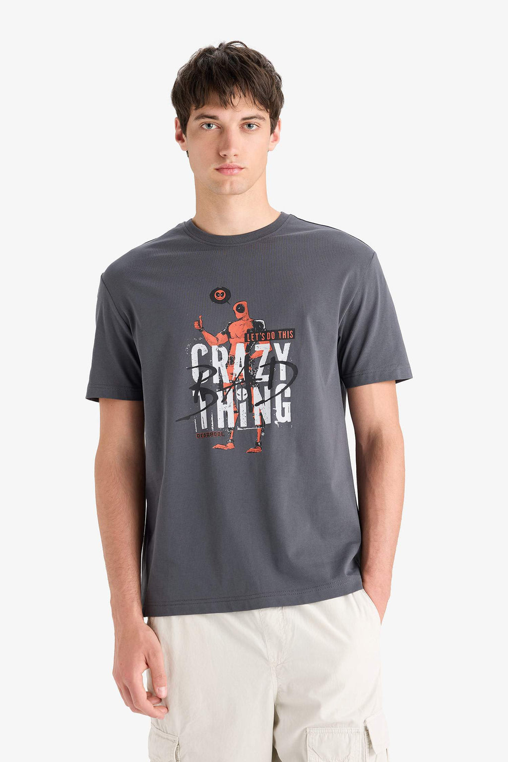 Regular Fit Crew Neck Printed T-Shirt