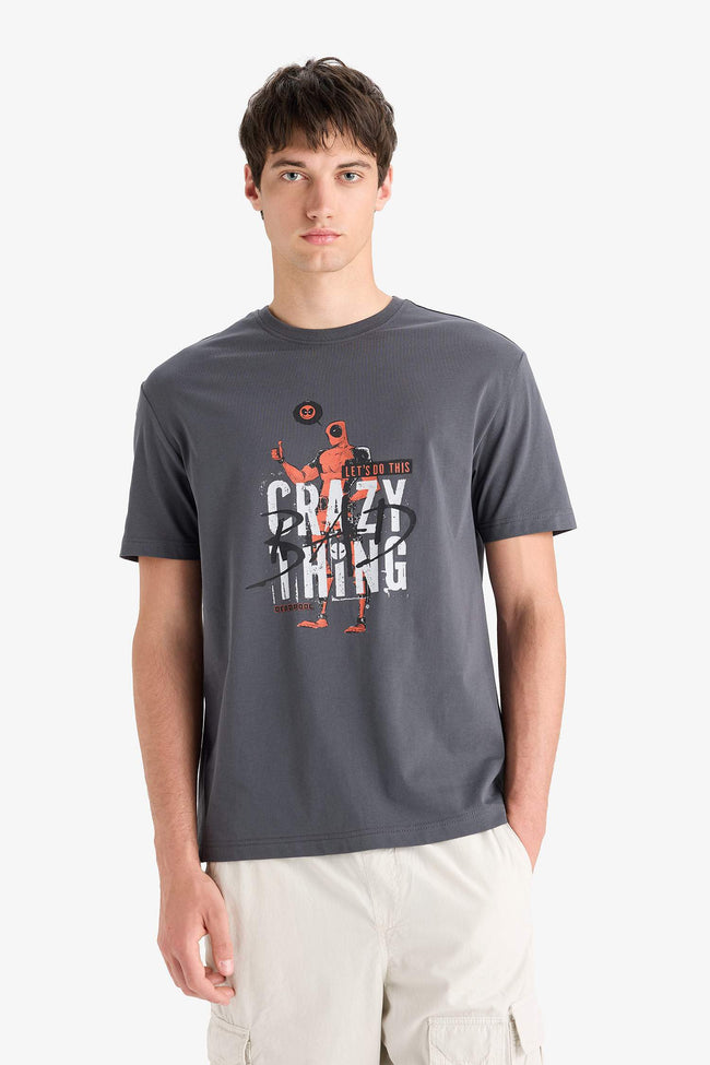 Regular Fit Crew Neck Printed T-Shirt Main Image