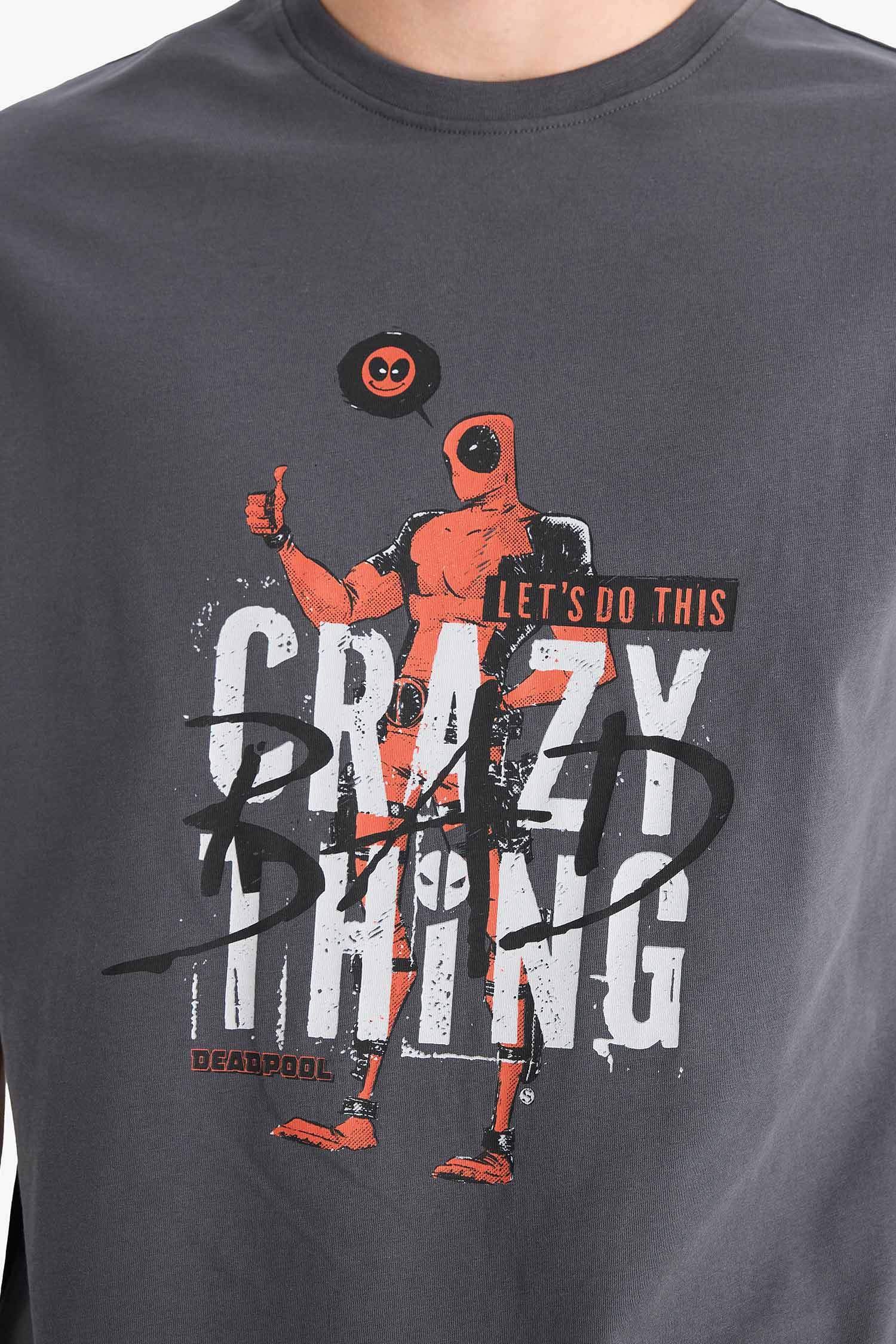 Regular Fit Crew Neck Printed T-Shirt