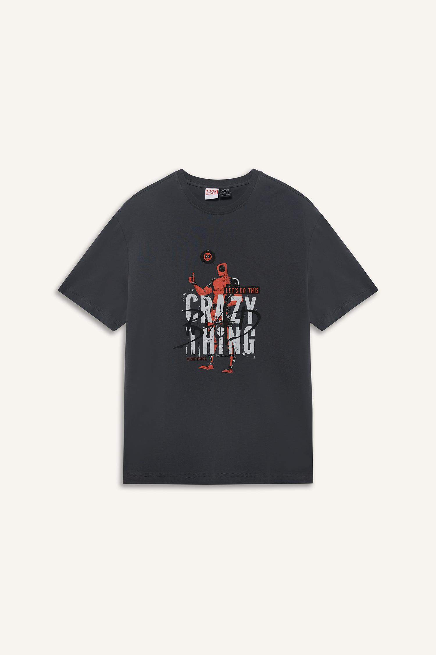 Regular Fit Crew Neck Printed T-Shirt