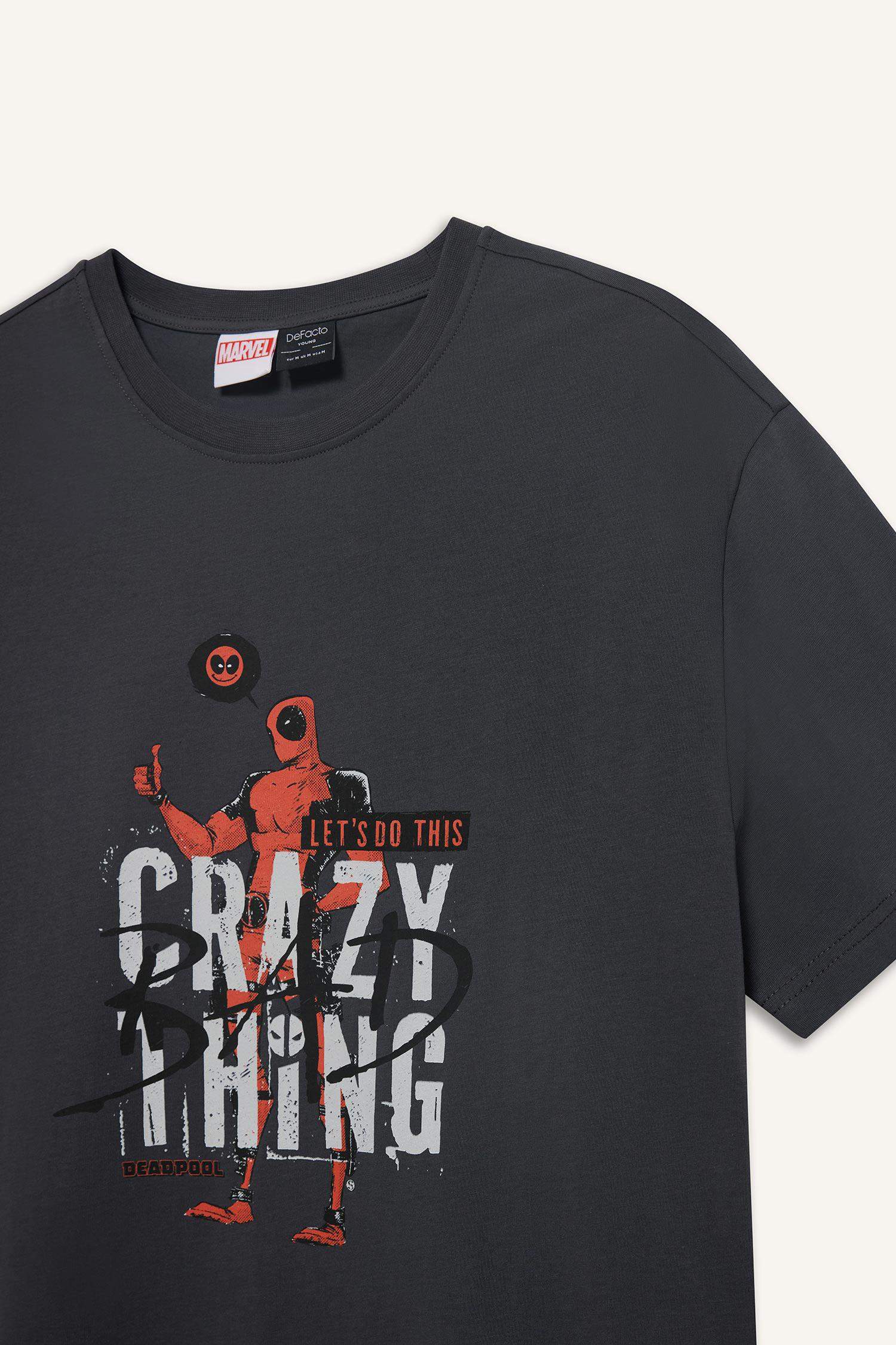 Regular Fit Crew Neck Printed T-Shirt