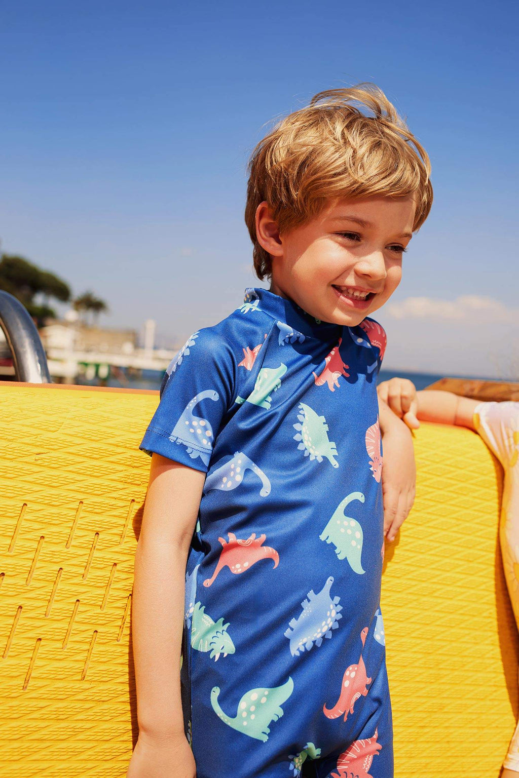 Baby Boy Dinosaur Patterned Swimsuit