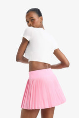 DeFactoFit Standard Fit Pleated Woven Skirt with Tights Inside