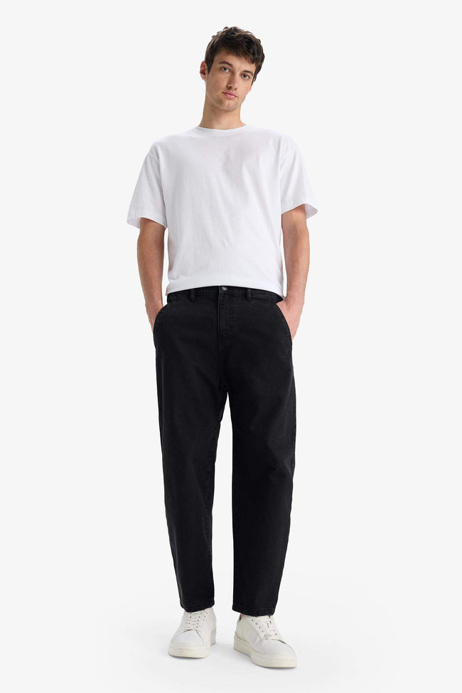 Relaxed Slouchy Fit Wide Leg Jeans Hover Image