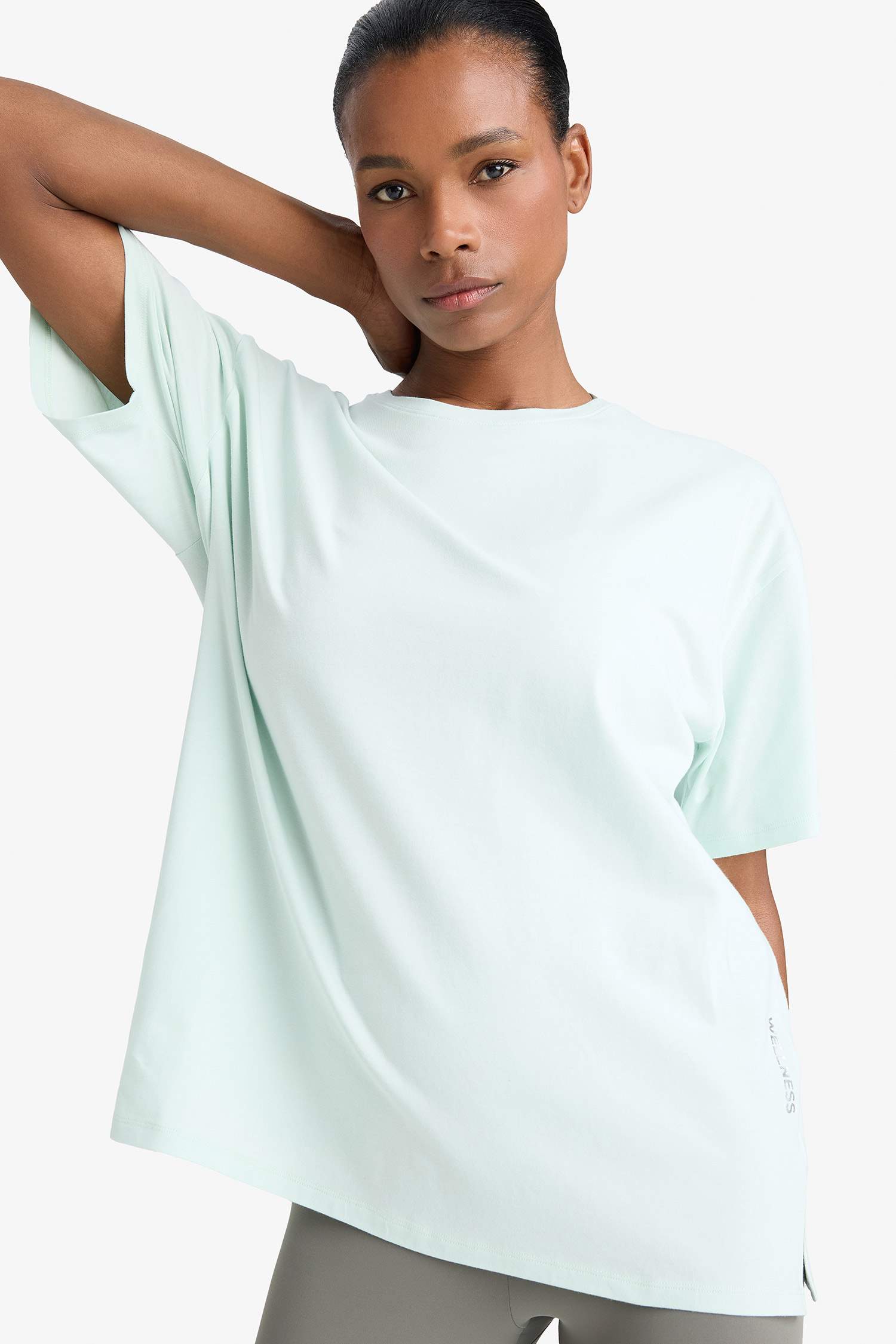 DeFactoFit Comfort Fit Crew Neck Basic Plain Sports Short Sleeve T-Shirt