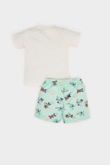 Baby Boy Disney Mickey & Minnie T-Shirt Shorts 2 Piece Set