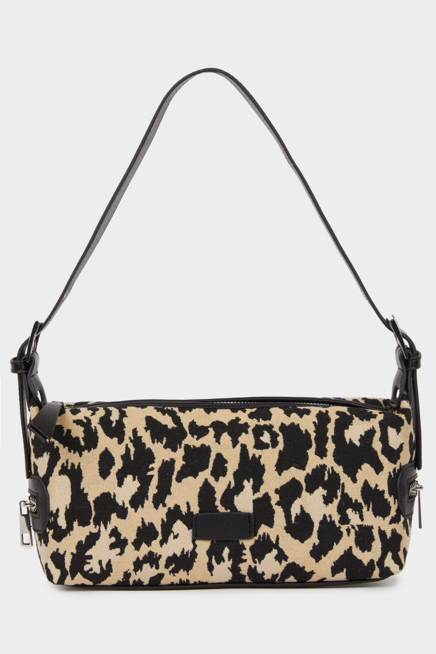 Women's Leopard Patterned Faux Leather Shoulder Bag