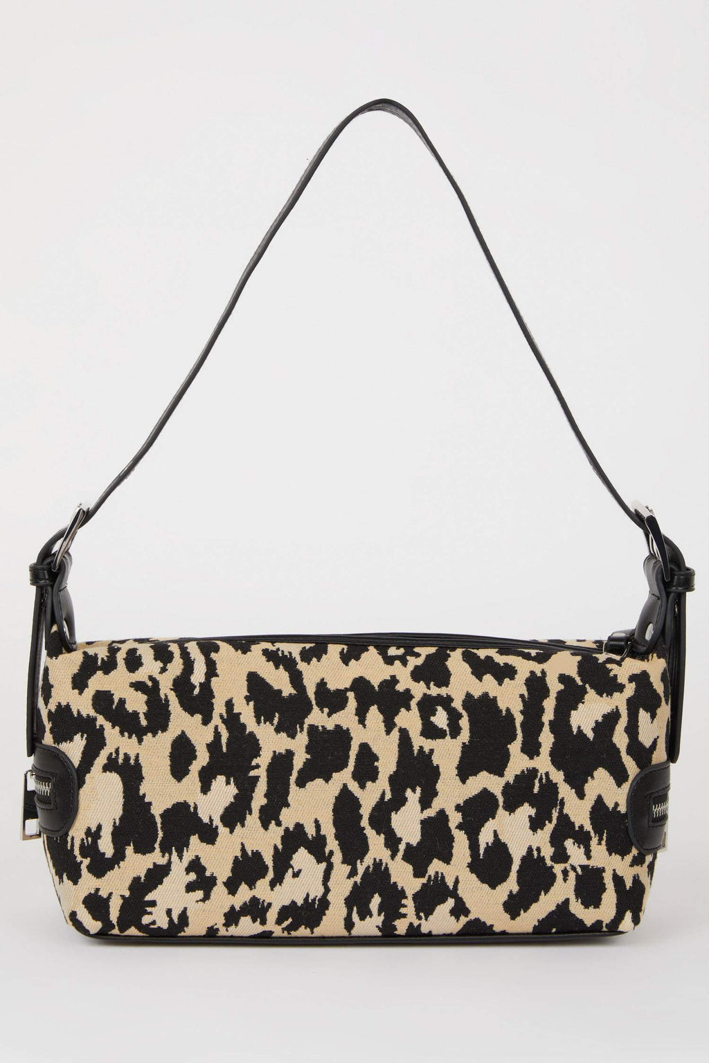 Women's Leopard Patterned Faux Leather Shoulder Bag