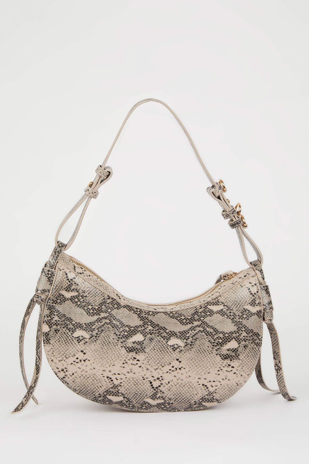 Women's Faux Leather Snake Skin Patterned Shoulder Bag