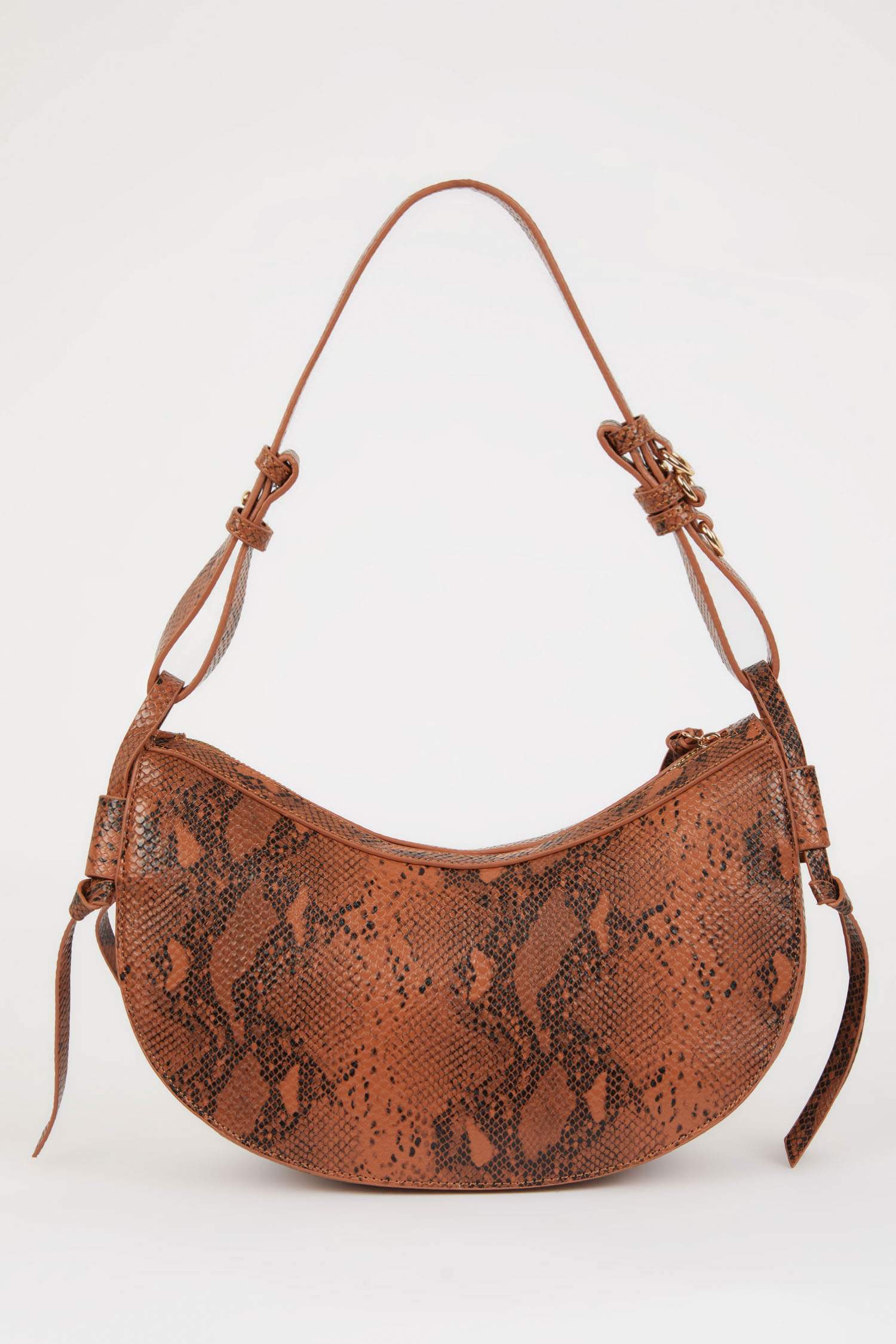 Women's Faux Leather Snake Skin Patterned Shoulder Bag