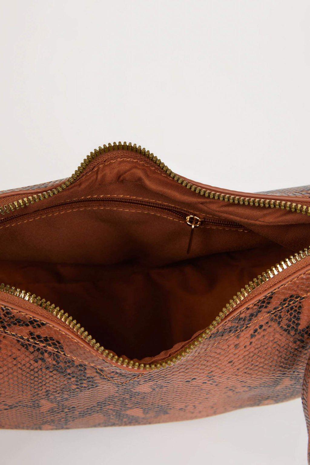 Women's Faux Leather Snake Skin Patterned Shoulder Bag