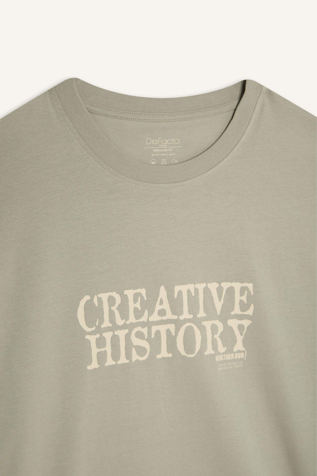 100% Cotton Regular Fit Crew Neck Printed Short Sleeve T-Shirt