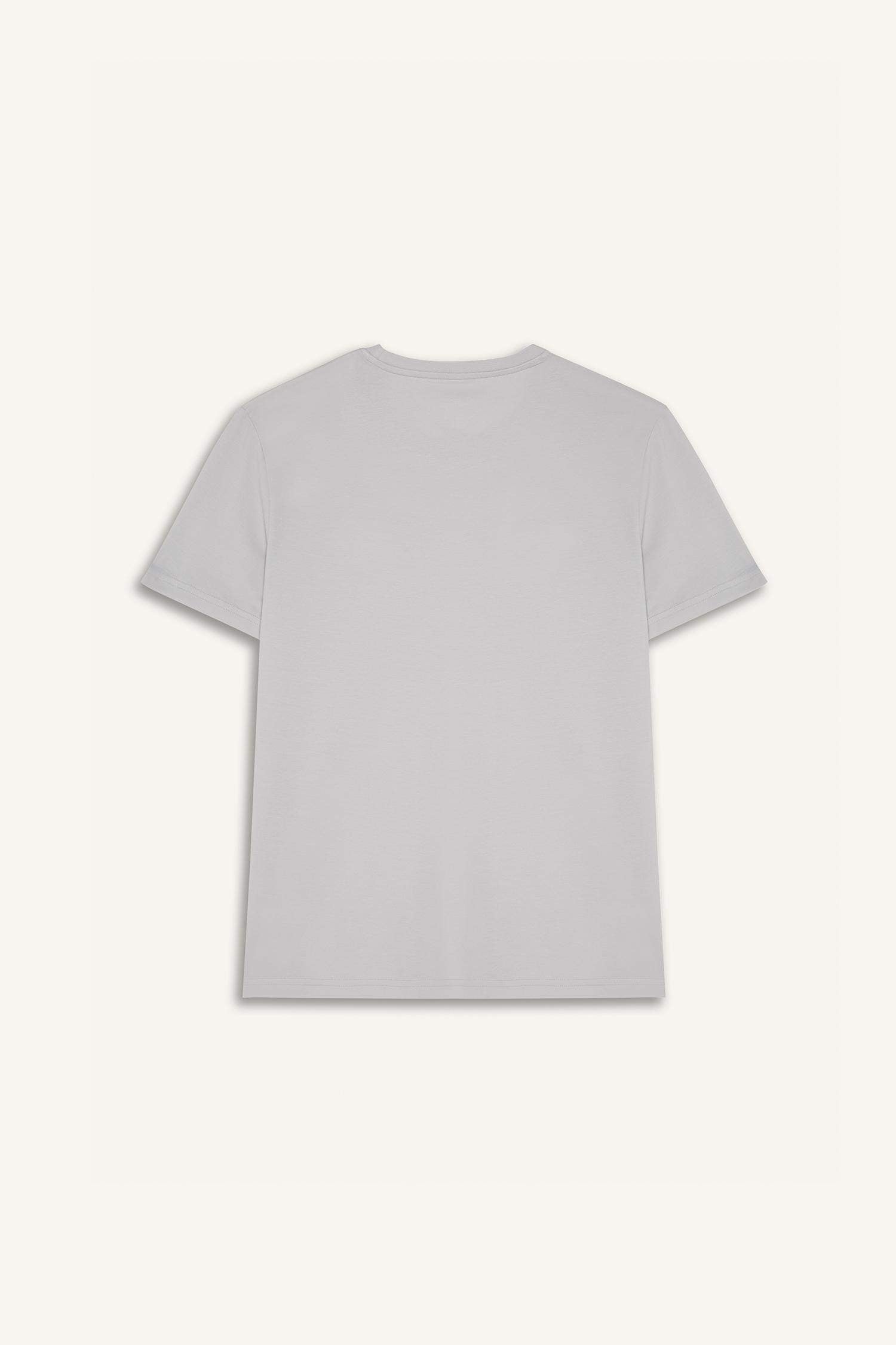 Cotton Slim Fit Crew Neck Printed Short Sleeve T-Shirt