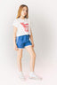 Girl Printed Short Sleeve T-Shirt Shorts 2 Piece Set