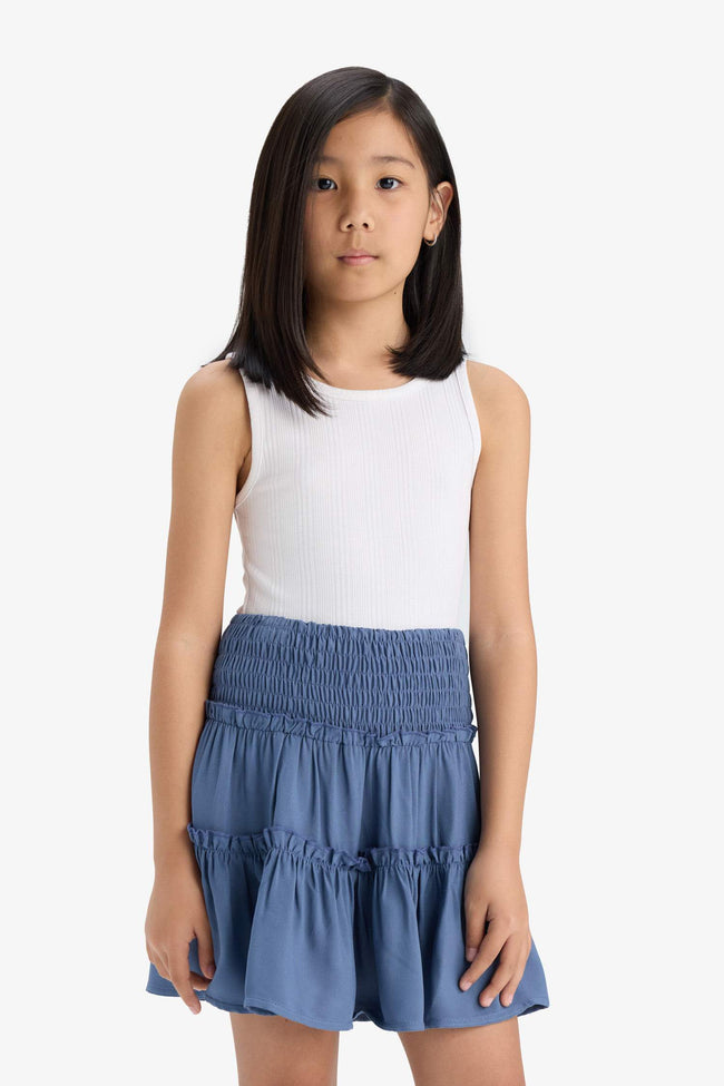 Girls Gipel Flounce Viscose Skirt Main Image