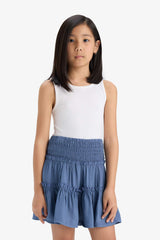 Girls Gipel Flounce Viscose Skirt