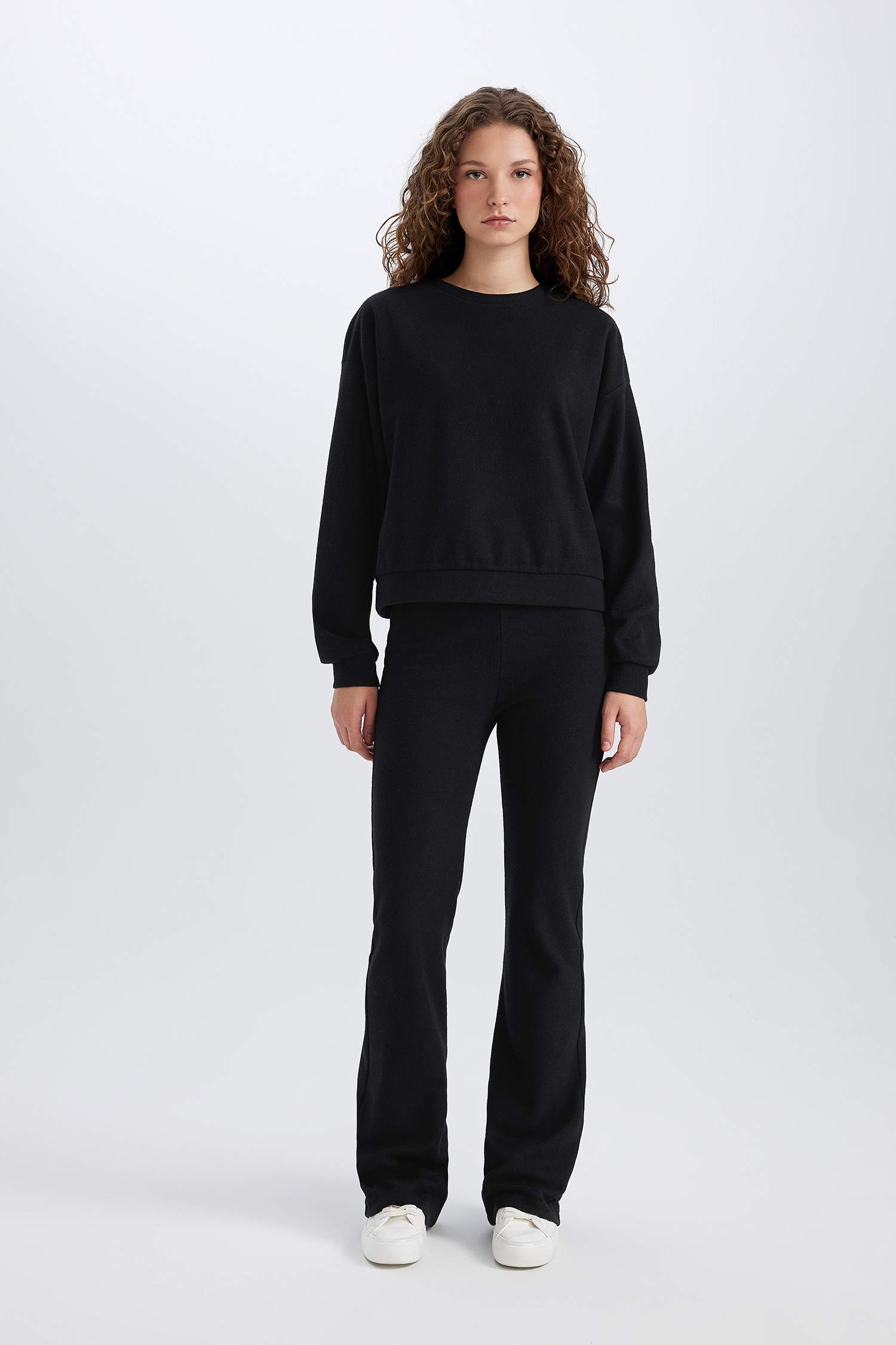 2pcs Set Basic Flat Bike Collar Top Flexible Long Bottom