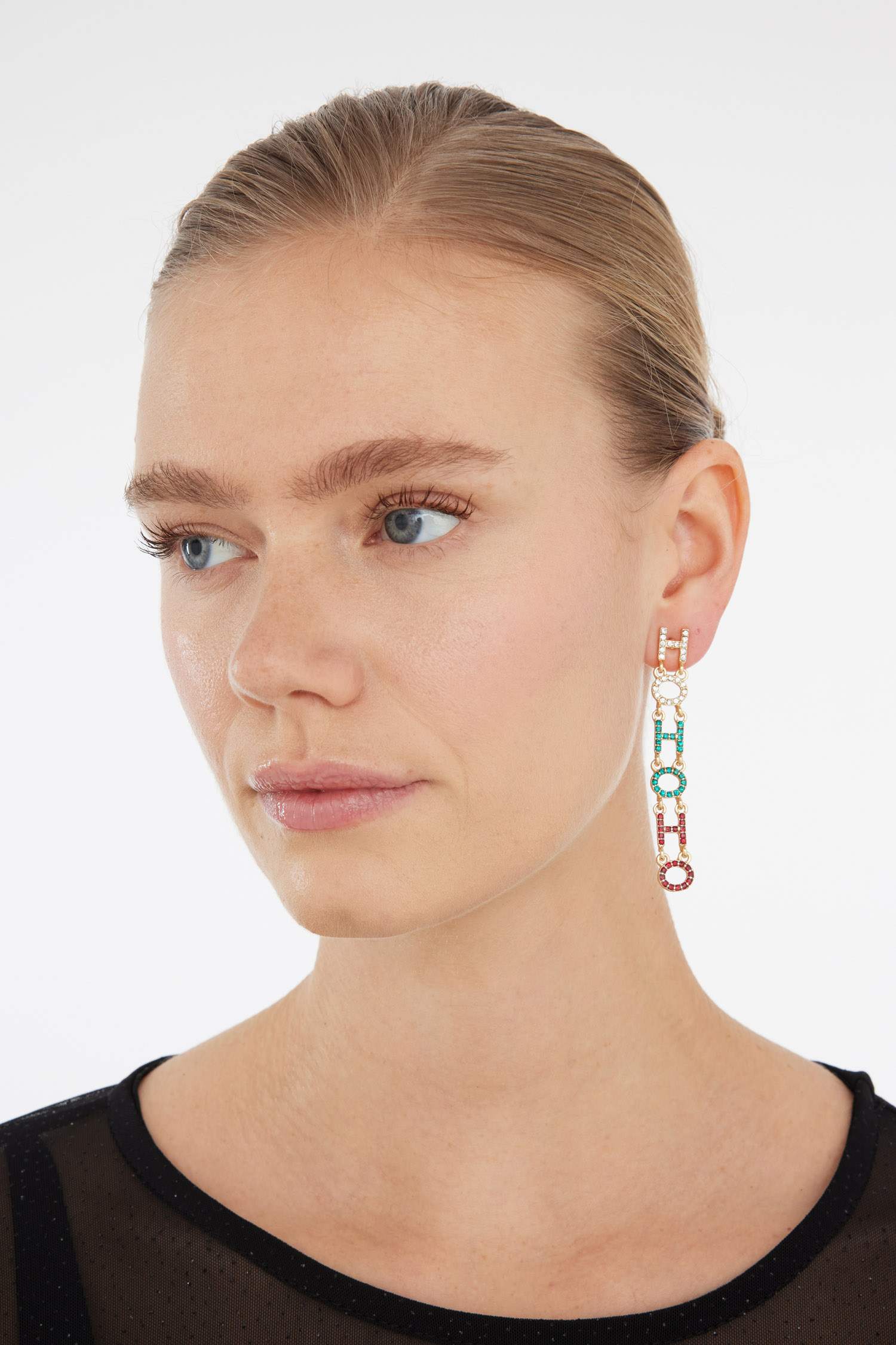 Women New Year's Themed 2-Piece Earrings