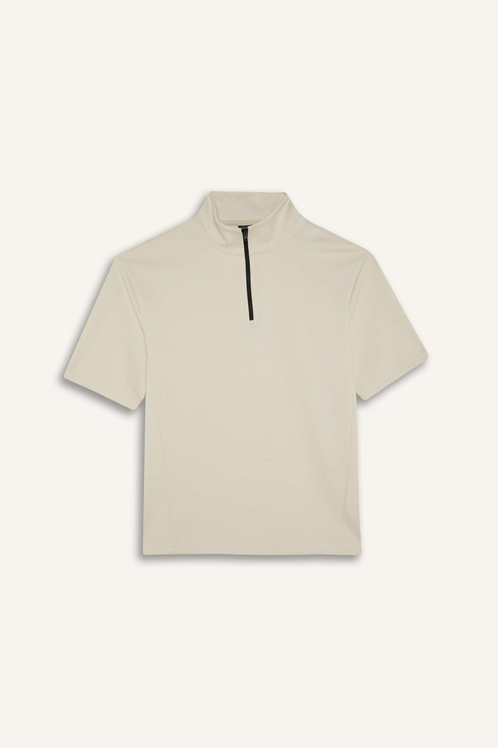 DeFactoFit Standard Fit Zippered Sports Scuba Fabric T-Shirt